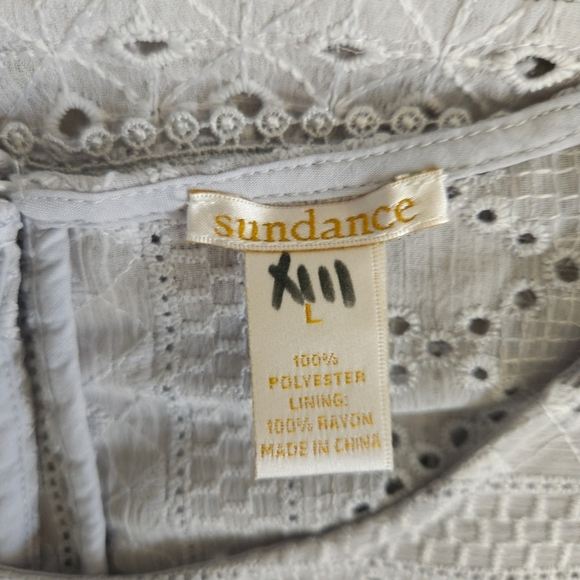 Sundance Lucille Lace Shift Dress in Grey - Picture 6 of 6